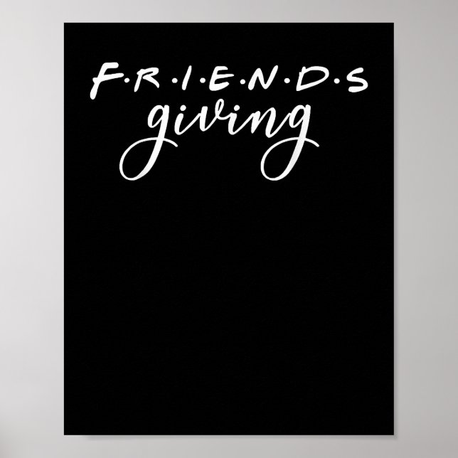 Friendsgiving Squad 2022 Erntedank Freund Poster (Vorne)
