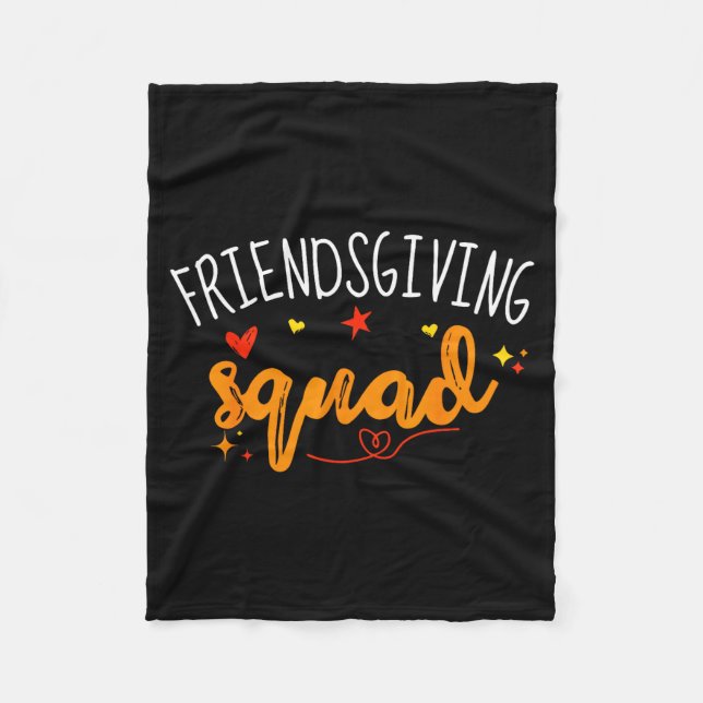Friendsgiving Squad Funny Thanksgiving Friendship  Fleecedecke (Vorderseite)
