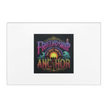 "Friendship Anchor" - Akryllische Wandkunst