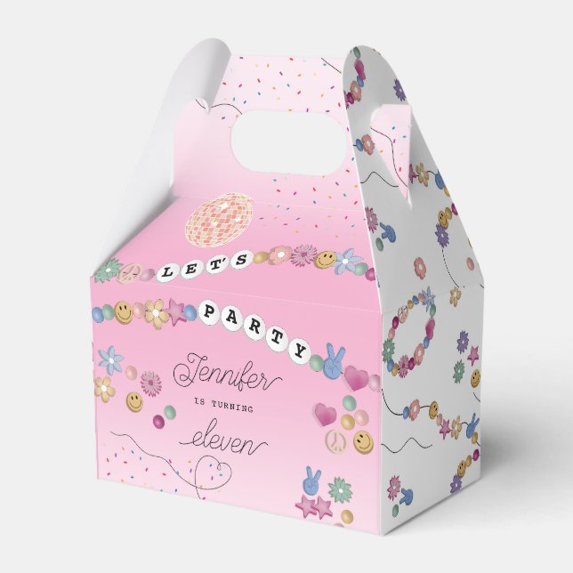 Friendship Bracelet Girl Jewelry Birthday Party Geschenkschachtel (Vorderseite)