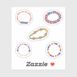 Friendship Bracelet Stickers Aufkleber