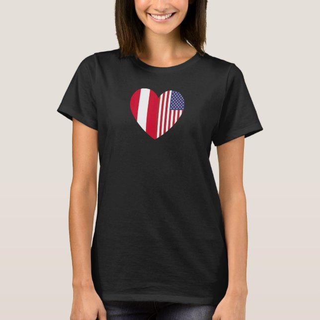 Friendship Forever America and Austria T-Shirt (Vorderseite)