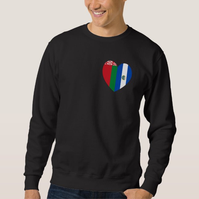 Friendship Forever El Salvador And Belarus Sweatshirt (Vorderseite)
