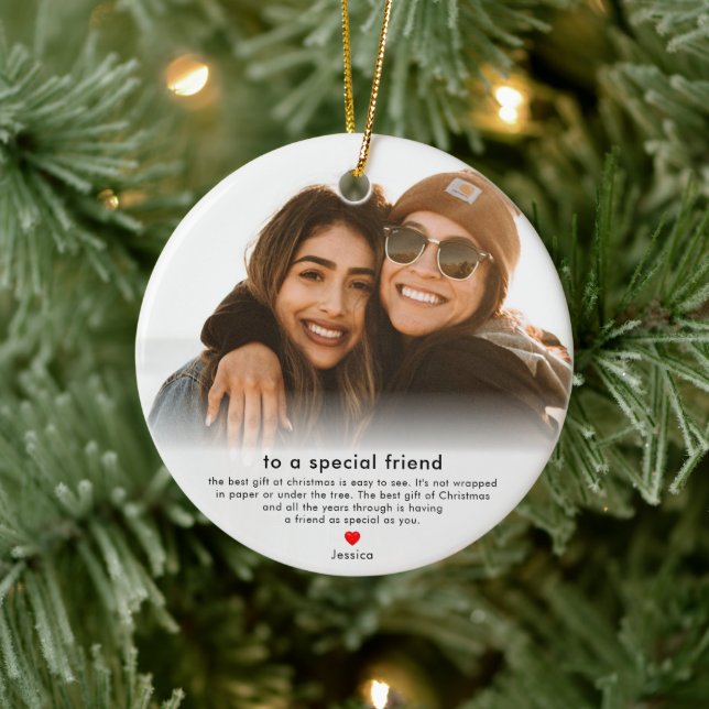 Friendship Keepsake Best Friend Christmas Keramik Ornament (Baum)