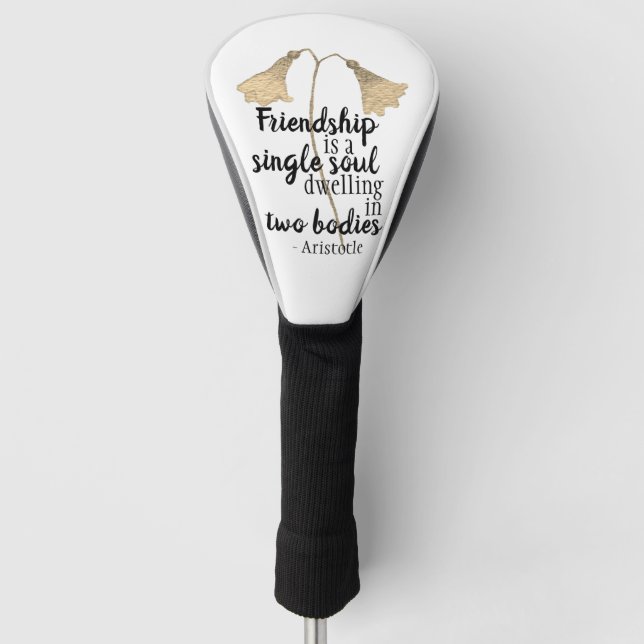 Friendship Quote Flowers Golf Headcover (Vorderseite)