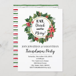 Friendsmas Holiday Weihnachts-Party Einladung