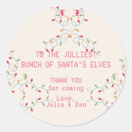 Friendsmas Jolliest Bunch Weihnachtsferien Party Runder Aufkleber