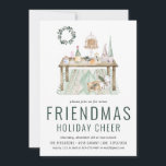 Friendsmas Weihnachtsfeier Einladung<br><div class="desc">Freundlichkeit, die beste Freundschaft zentriert Urlaub nach Friendsgiving. Friendsmas ist die besondere Zeit des Jahres, in der nahe Freunde sich treffen, um große Mengen von köstlichen Speisen zu konsumieren und Geschenke auszutauschen. Lassen Sie sich mit unserer charmanten Party Einladung "Friendsmas" zu einem Fest einladen. Ideal für ein Weihnachtsessen mit Freunden,...</div>