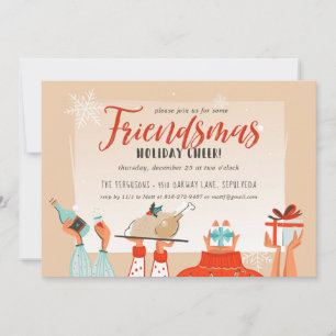 Friendsmas Weihnachtsfeier Einladung