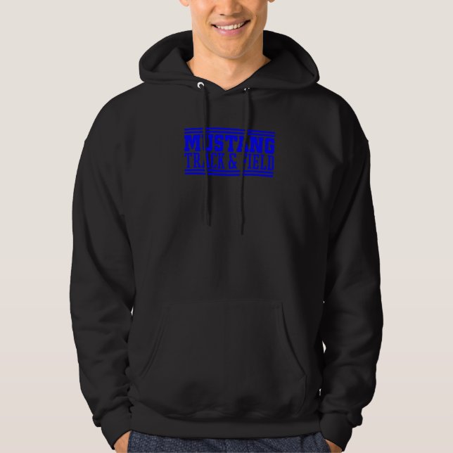Friendswood Mustangs Track and Field Premium_8 Hoodie (Vorderseite)