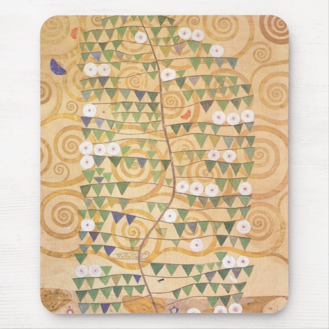 Fries-Baum Gustav Klimt der Leben-Mausunterlage Mousepad (Vorne)