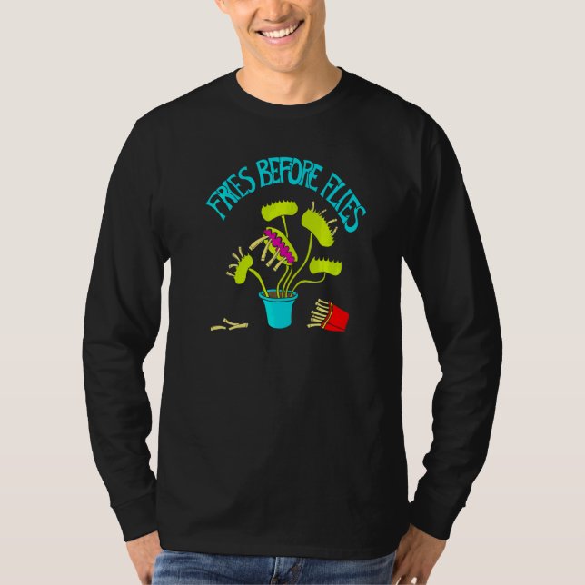 Fries Before Flies Venus Flytrap Grafik T-Shirt (Vorderseite)