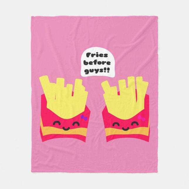 Fries Before Typ! Fleecedecke (Vorderseite)