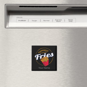 Fries Chips Snack Vintages Potato oder Französisch Magnet