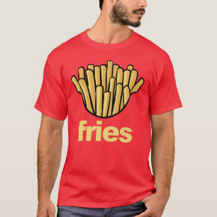 Fries Costume Funny Halloween Pretend Fries T-Shirt