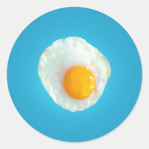 Fries Egg Runder Aufkleber
