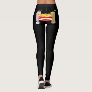 Fries gehen mit den schüttelnden Leggings. Leggings