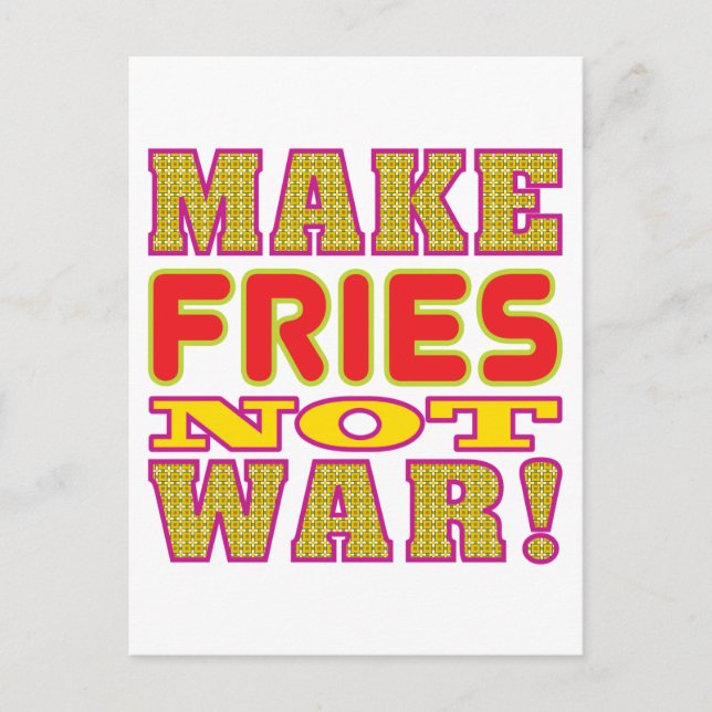Fries machen postkarte (Vorderseite)