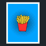 Fries Pop Art Poster<br><div class="desc">Mit diesem Fries Pop Art Poster können Sie Ihren Raum mit viel Spaß und Geschmack bereichern! Mit einem kühnen und spielerischen Design verwandelt dieses Kunstwerk die klassischen Pommes Frites in ein lebendiges Meisterwerk. Ideal für Küchen, Speisesäle oder alle Zimmer, die einen Pop von Farbe und Persönlichkeit benötigen. Ob Fastfood oder...</div>