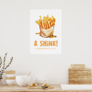 Fries & shine poster