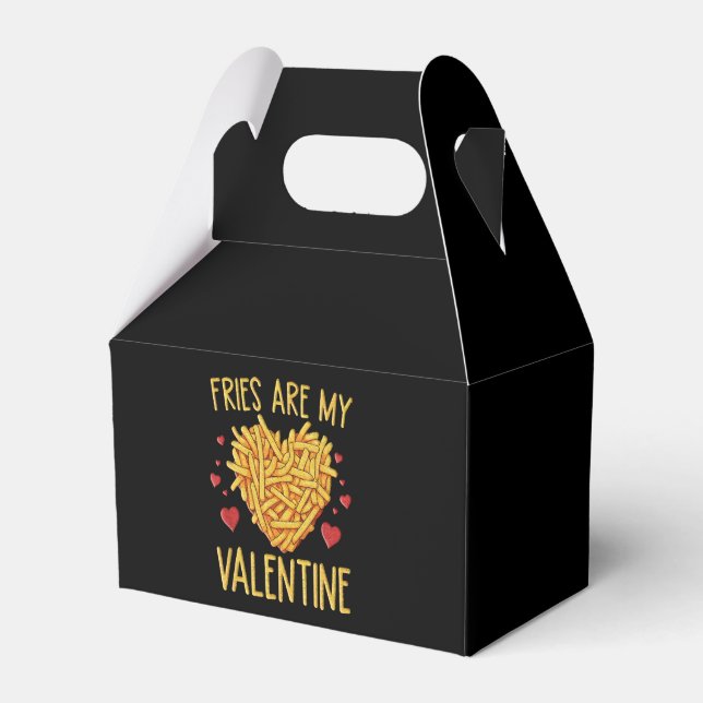 Fries sind meine Valentine Geschenkschachtel (Vorderseite)