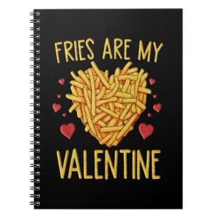 Fries sind meine Valentine Notizblock
