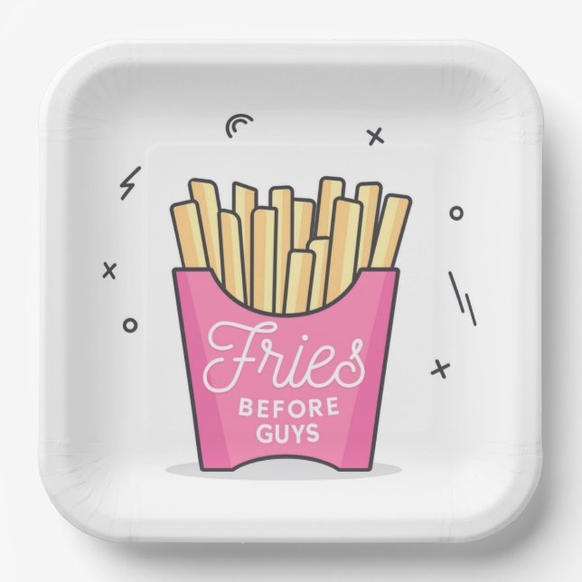 Fries vor Typ Pappteller (Vorderseite)