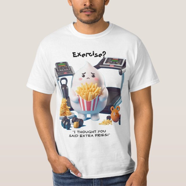 Fries vs. Fitness T-Shirt (Vorderseite)