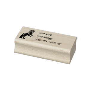 Friesenhengst/Hengst, Persönlicher Adressstempel/3 Gummistempel