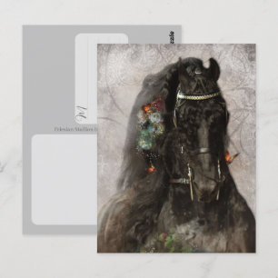 Friesenpferd - Postkarte