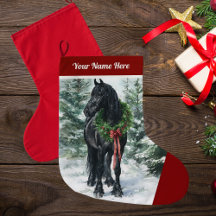 Friesian Christmas Strumpf for Horse Lovers