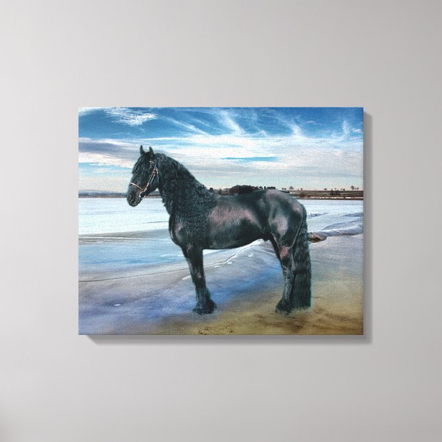 Friesian DIAMOND III - Wrapped Canvas Leinwanddruck (Vorderseite)