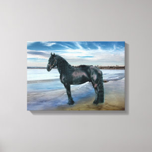 Friesian DIAMOND III - Wrapped Canvas Leinwanddruck