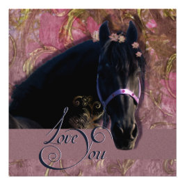 Friesian DIAMOND Portrait - Foto Print