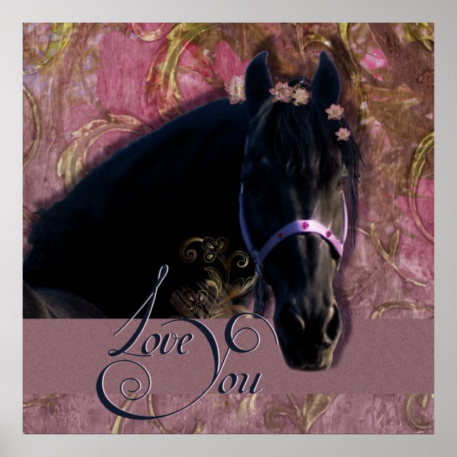 Friesian DIAMOND Portrait - Poster (Vorne)