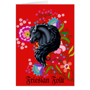 Friesian Folk, Pferd, schwarzer Hengst