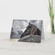 Friesian HorChristmas Card