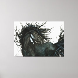 Friesian Horse by Bihrle Leinwanddruck