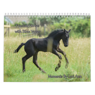 Friesian Horse Calendar with Bible Verses Kalender