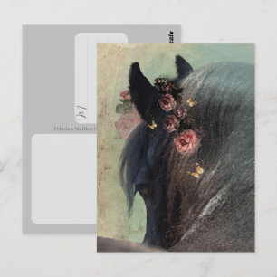 Friesian Horse - Postcard Postkarte