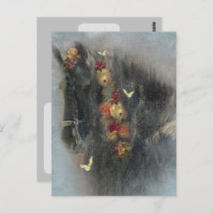 Friesian Horse - Postcard Postkarte