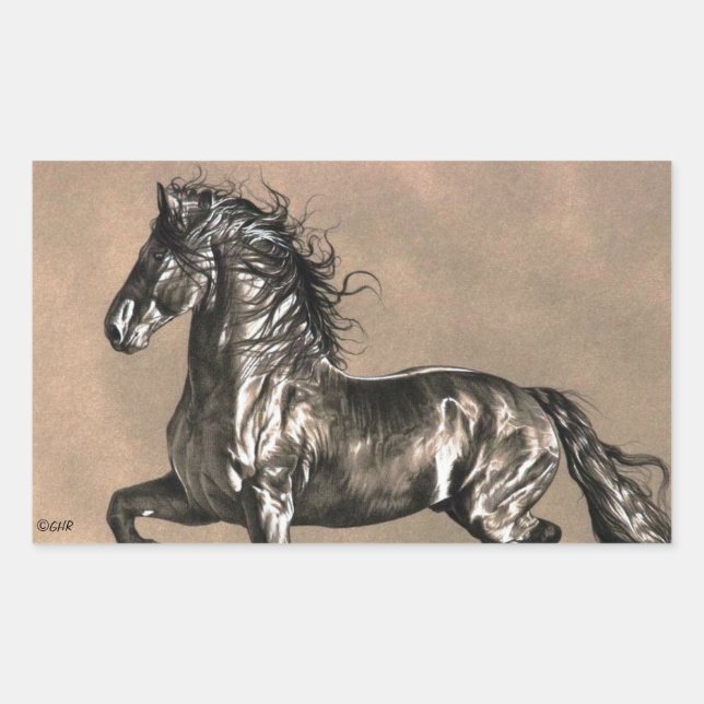 Friesian Horse Stickers (Vorderseite)