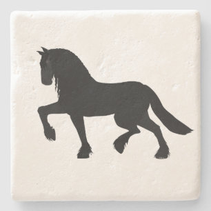 Friesian Horse Stone Untersetzer