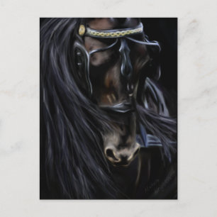 Friesian Spirit - Horse Painting Postkarte