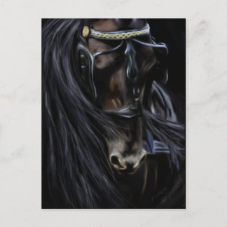 Friesian Spirit - Horse Painting Postkarte