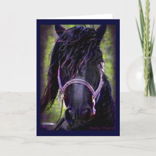 Friesian Stallion Card Dankeskarte
