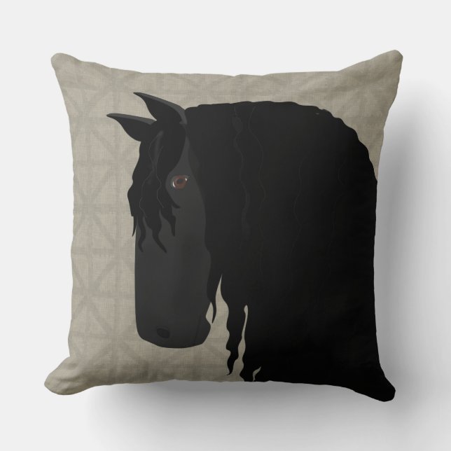 Friesian Throw Pillow Kissen (Vorderseite)