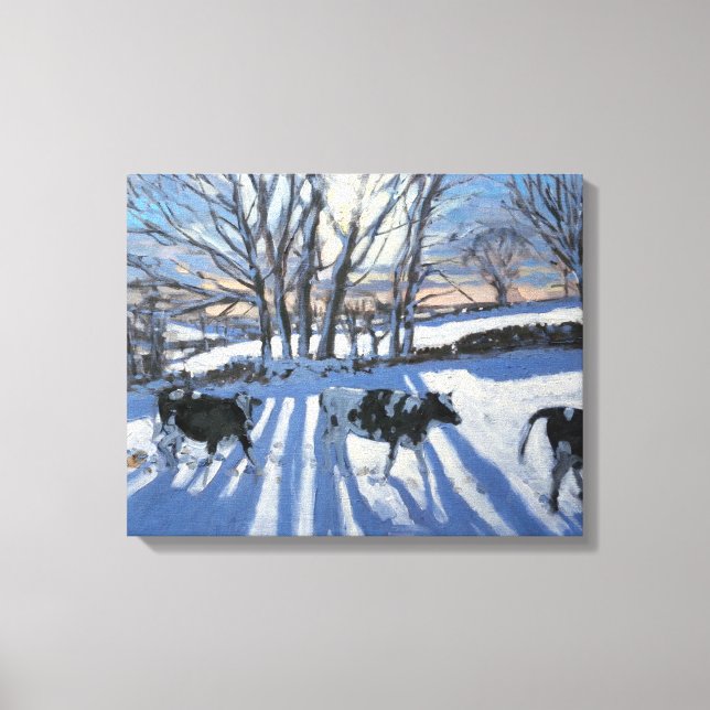 Friesische Kühe 2009 Leinwanddruck (Vorderseite)