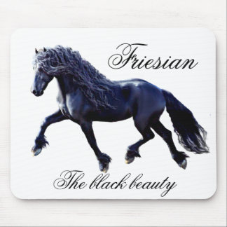 Friesisches Pferd, Hengst, die schwarze SchönheitM Mousepad