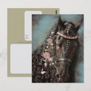 Friesisches Pferd - Postkarte